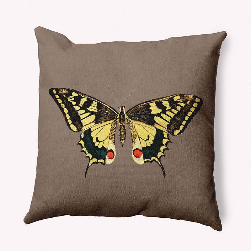  Housse et insert de coussin décoratif en polyester, 18 po x 18 po, Brun