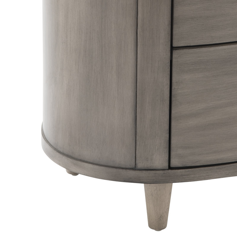 Three-Drawer Oval Chest