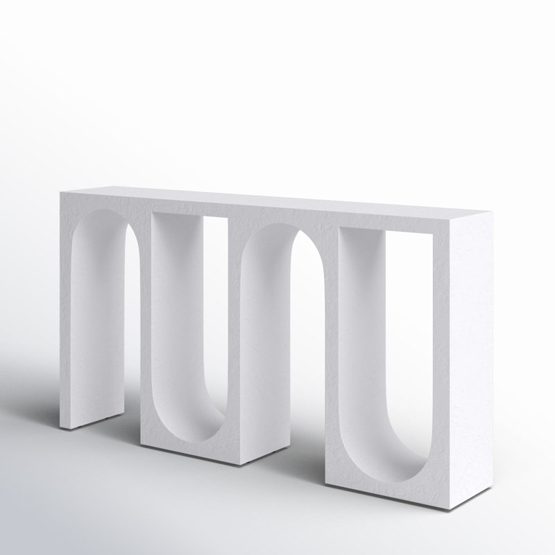 Canning Cement Textured Console Table
