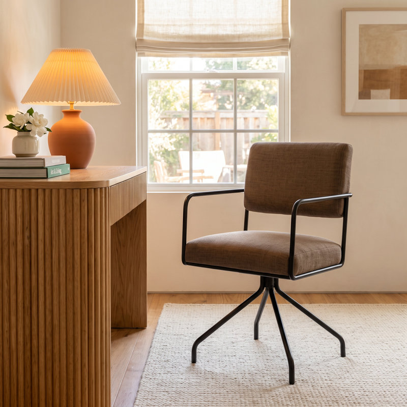 Cadhla Crypton Office Chair, Crypton Nomad Mushroom Polyester Blend