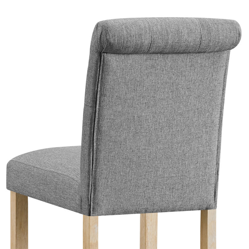 Tabourets capitonnés à hauteur de comptoir, Gris