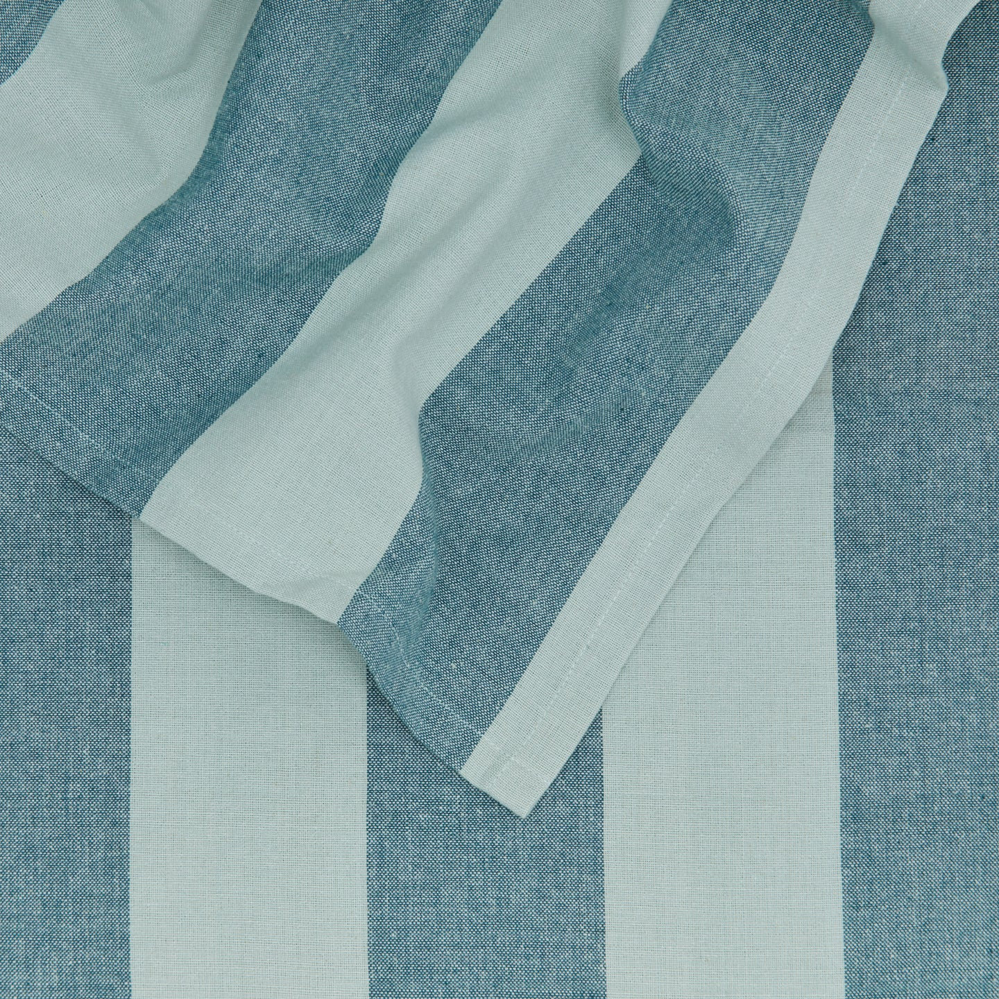 Essential Striped Tablecloth, Sky/Peacock