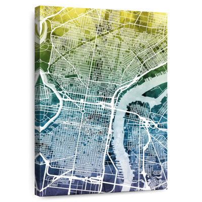 Carte de ville de Philadelphie, PA III