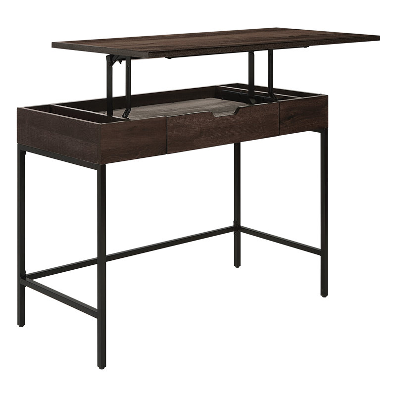 Bureau debout à hauteur ajustable Maysen, Brun