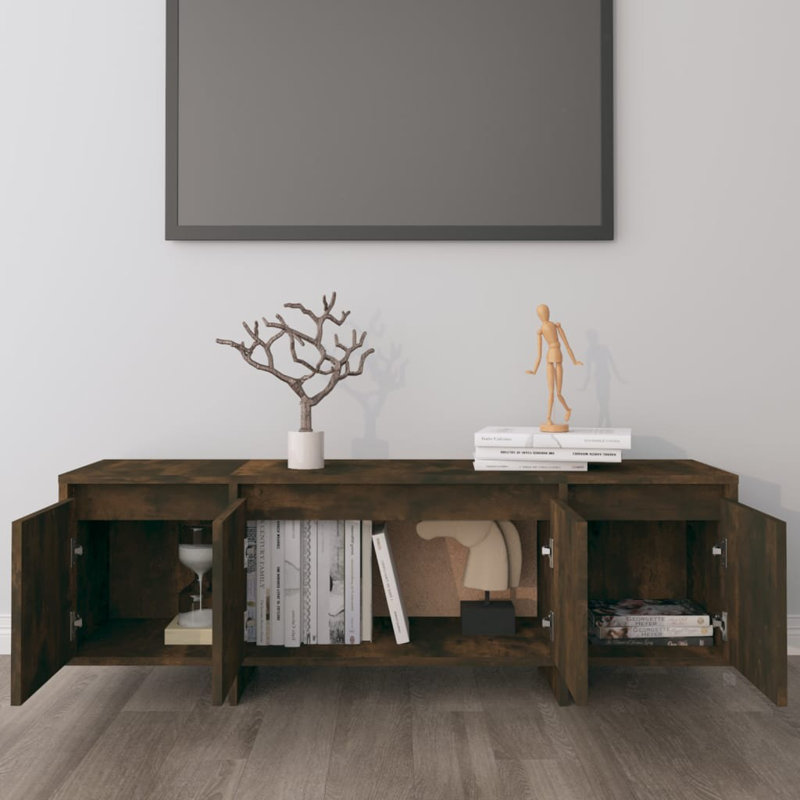 Gancho TV Stand for TVs up to 48", Smoked Oak