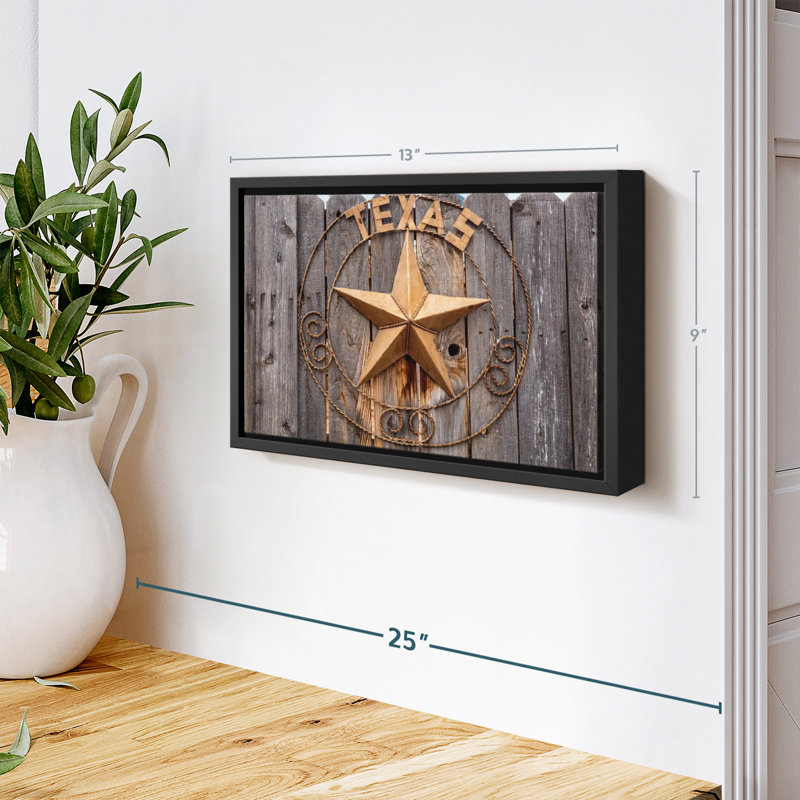 Impression sur toile Texas Star, H 9 po x l 13 po