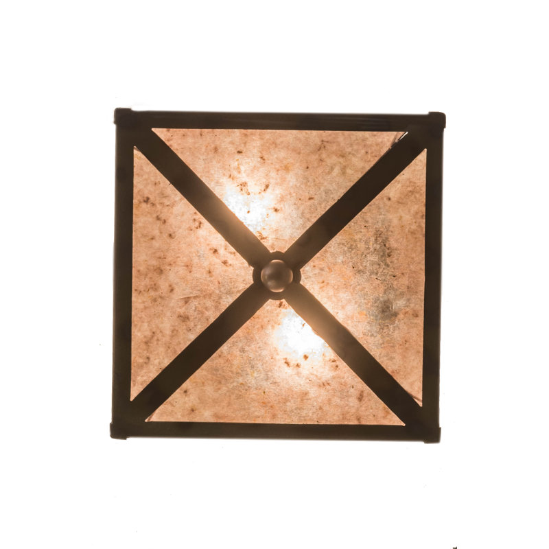 Deer At Lake 2 - Light Outdoor Semi Flush Mount