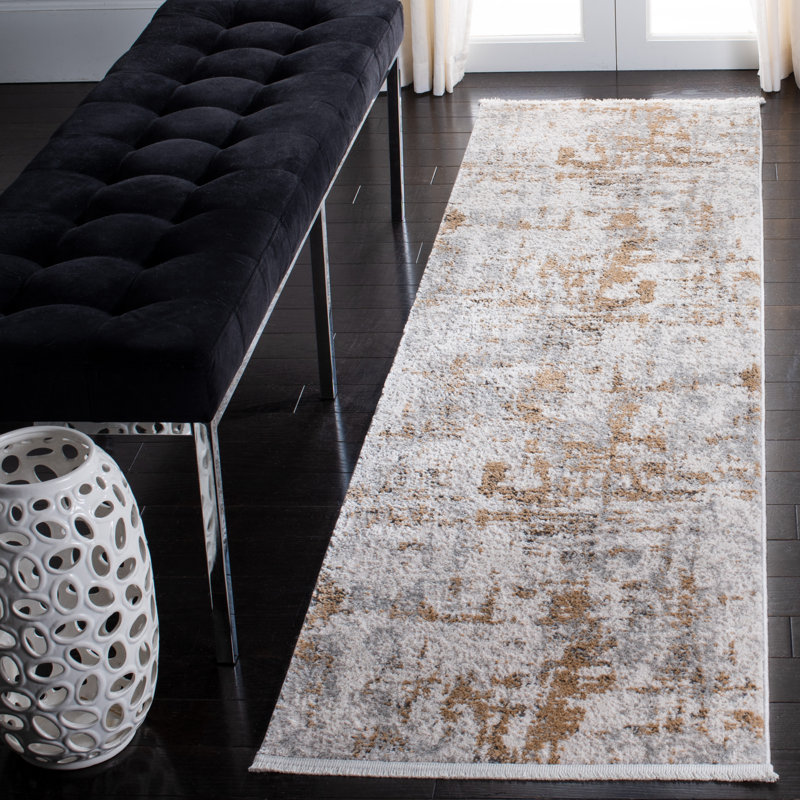 Tapis abstrait Broadway Performance, Tapis de couloir 2 pi 2 po x 14 pi