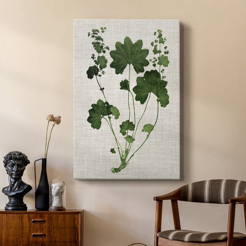 Feuillage de forêt sur toile de lin - galerie Cavas sur mesure, H 18 po x l 12 po