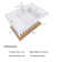 29.53 In. W X 18.11 In. D X 8.15 In. H Single Sink Wall-Mounted Bath Vanity In Natural Wood With White Acrylic