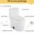 1.1/1.6 Ceramic Toilet, Elongated, White, Comfortable, Soft Close Seat, & , T036wt Ceramic, Comfort Height,