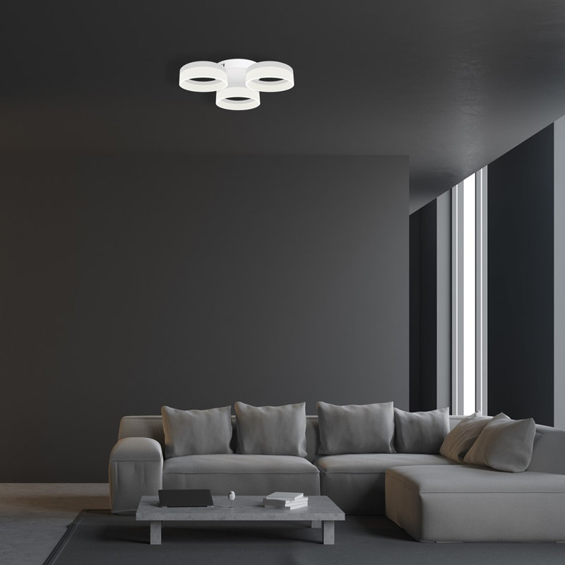 Cinnante Acrylic LED Flush Ceiling Light