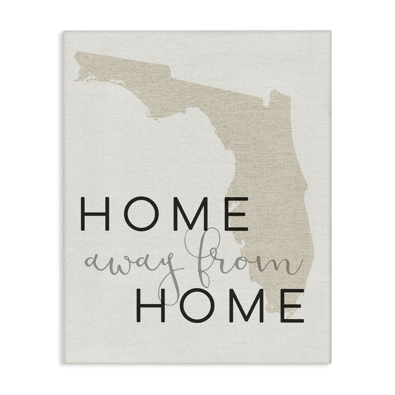 Home Sweet Florida Typographie par Daphne Polselli - reproduction d'art textuel, H 20 po x l 16 po