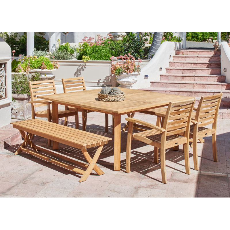 Hamilton Square Teak Outdoor Dining Table