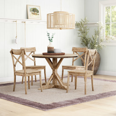 Eugley 4 - Person Pedestal Dining Set