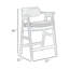 Tabouret de comptoir Zsy, bois de bouleau brun naturel, gris Anew