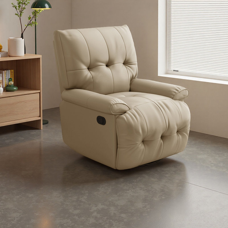 Ergonomic Recliner Chair with Adjustable Angle, Khaki