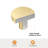 Probrico Solid Round Cabinet Knobs for Cupboard Drawer Hardware-128553026