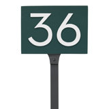 Floating 1-Line Lawn Address Sign