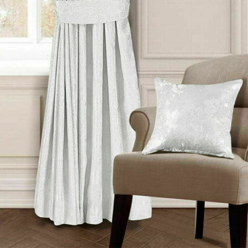 Itzel Floral Square Cushion Cover, Cream, 56cm H x 56cm W x 1cm D
