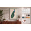 Peacock Profile Botanical 1 Piece Wrapped Canvas Wall Art-200269715-200269705
