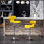 Ensemble de 2 tabourets pivotants ajustables en velours Masaccio, combinant style, confort et polyvalence pour les espaces modernes-693931703