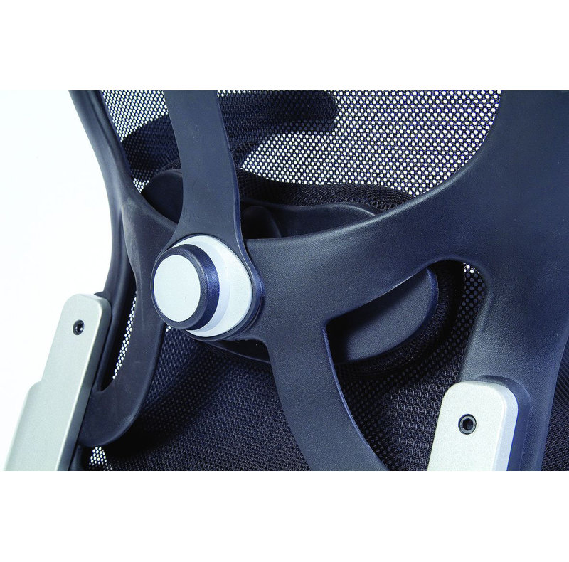 Mesh Office Chair with Headrest, Black