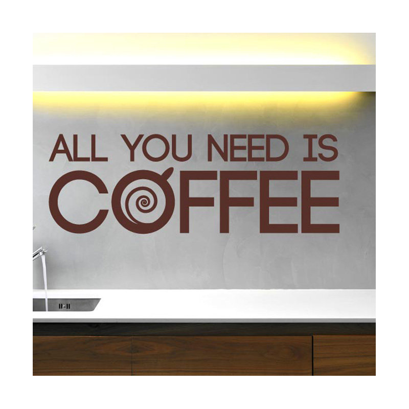 Wall Decal, Brown, Large