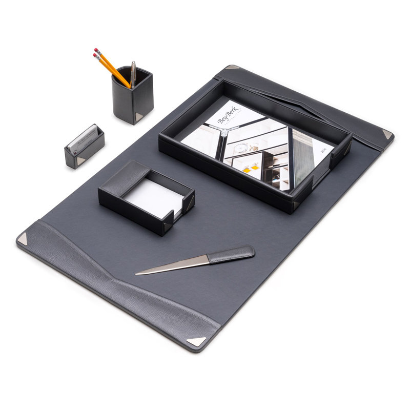 Ensemble de bureau 6 pièces Baumgardner, Gris
