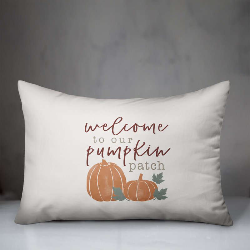 Welcome Patch Rectangular Pillow Cover and Insert