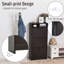 Armoire à chaussures mince, armoire de rangement à chaussures tendance avec 3 grands tiroirs rabattables et une surface supérieure spacieuse pour les petits articles, espresso