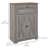 Farmhouse Storage Cabinet, Sideboard with Drawer, Grey Wash-425023668