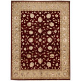 Oriental Area Rug in Burgundy/Beige