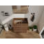Meuble-lavabo autoportant de 30 pouces avec double tiroir, meuble-lavabo encastré moderne, bois d'ingénierie, brun | Idée de cadeau-122516975