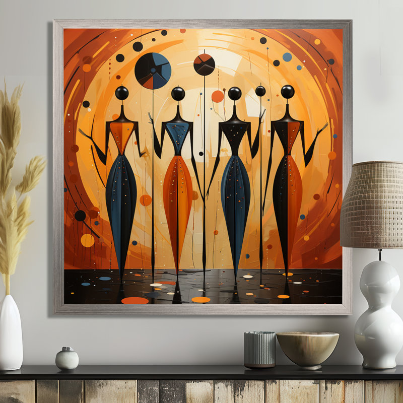 African Soulful III On Canvas Print, 16" H x 16" W x 1" D, Wrapped Canvas