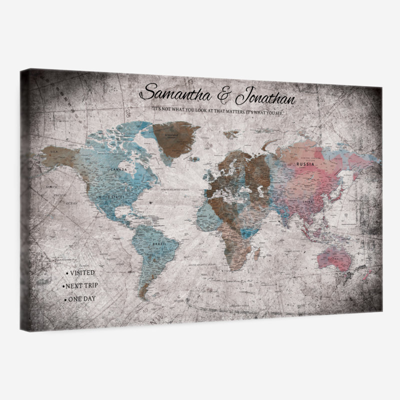 Pin's personnalisé World Trip II Ameere, H 26 po x l 39 po, Oui