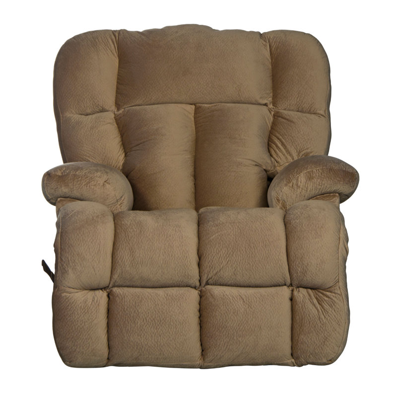 Fauteuil inclinable standard oscillant de 44 po Otley, Mélange de polyester beige