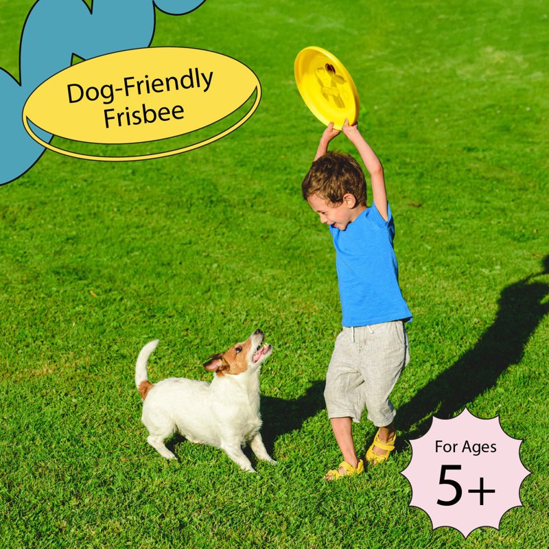 Wham-O Frisbee Fastback Flying Disc, jouet léger pour chien de 9,35 pouces, 100 g, Jaune
