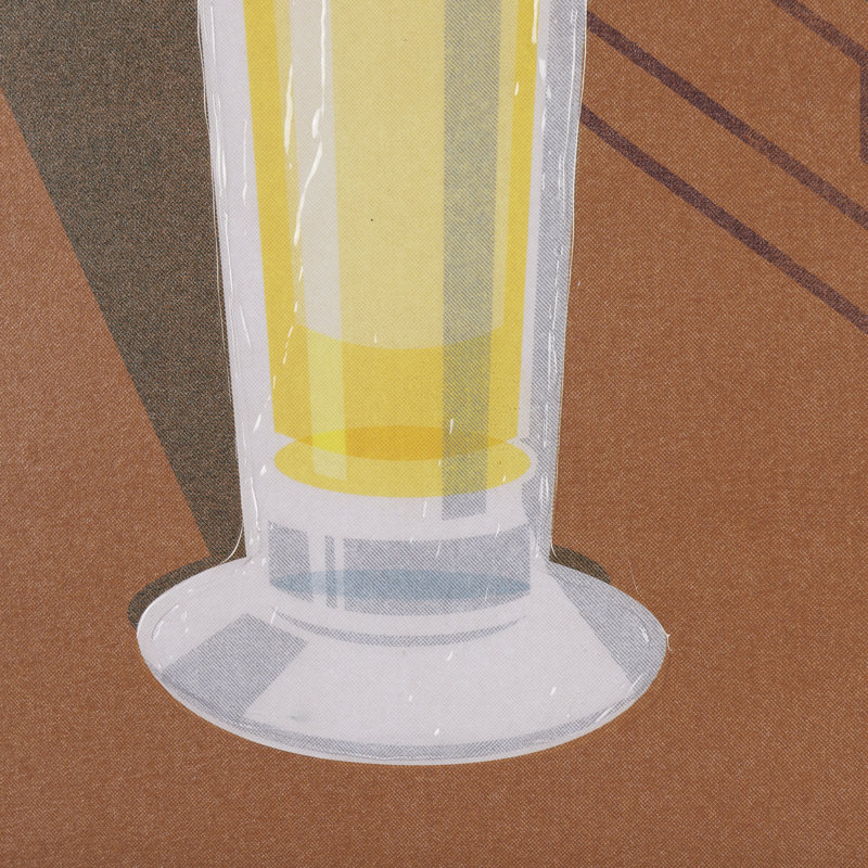 Beer Poster Pilsner a Hand Embelished Textured Framed Art Print