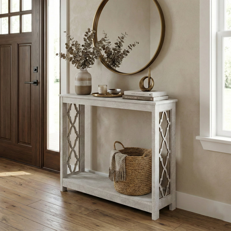 Console 38,1 po Chessani, Gris clair