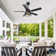 Vaczon Farmhouse Reversible 5-Blade Ceiling Fan With Light Kits And Remote Control