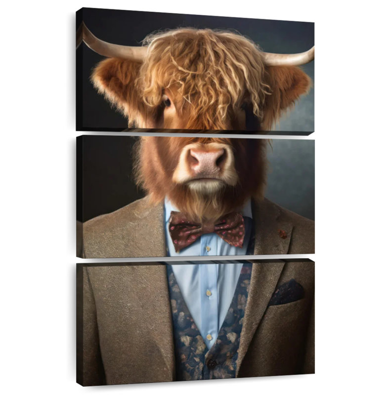 Portrait de vache Brampt, H 45 po x l 28 po
