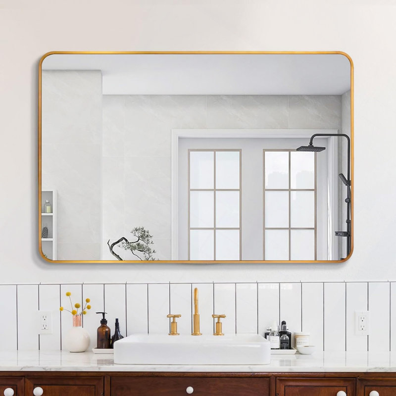Rectangular Bathroom Wall Mirror, 40" x 30"