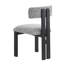 Chaises de salle à manger rembourrées avec pieds en métal, 2 en noir et blanc - Siège ergonomique pour 2 pieds confortables
