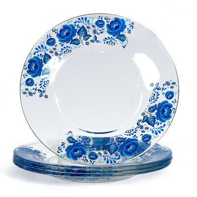 Blue Dessert Plates - 7.8"