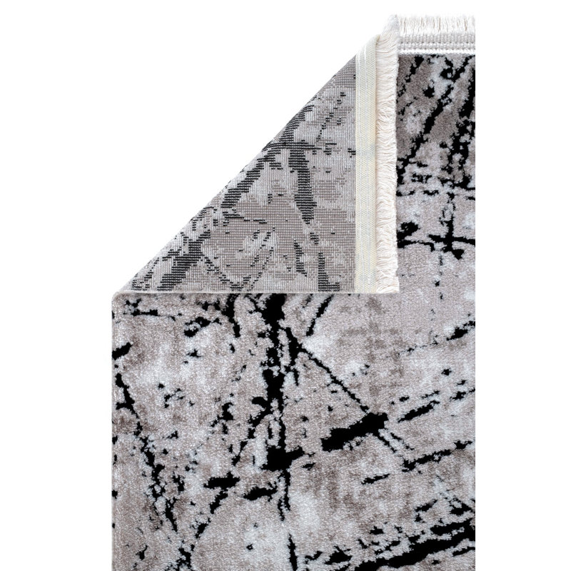 Rakib Abstract Machine Made Indoor / Outdoor Area Rug, Runner 3'11" x 11'5"
