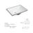 Topcraft White Ceramic Rectangular Undermount Bathroom Sink
