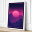 Neon Horizon Retro - Wrapped Canvas-1793608209-1793608211