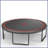 12FT Trampoline Pumpkin- Black Red