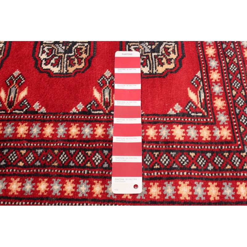 Tapis rouge Finha Peshawar Bokhara 8 pi 1 po x 10 pi 8 po